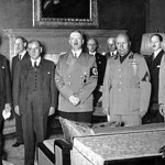Los firmantes del Pacto de Múnich, sept.1938